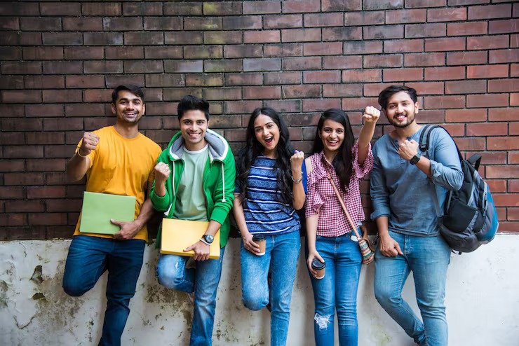 Students on campus